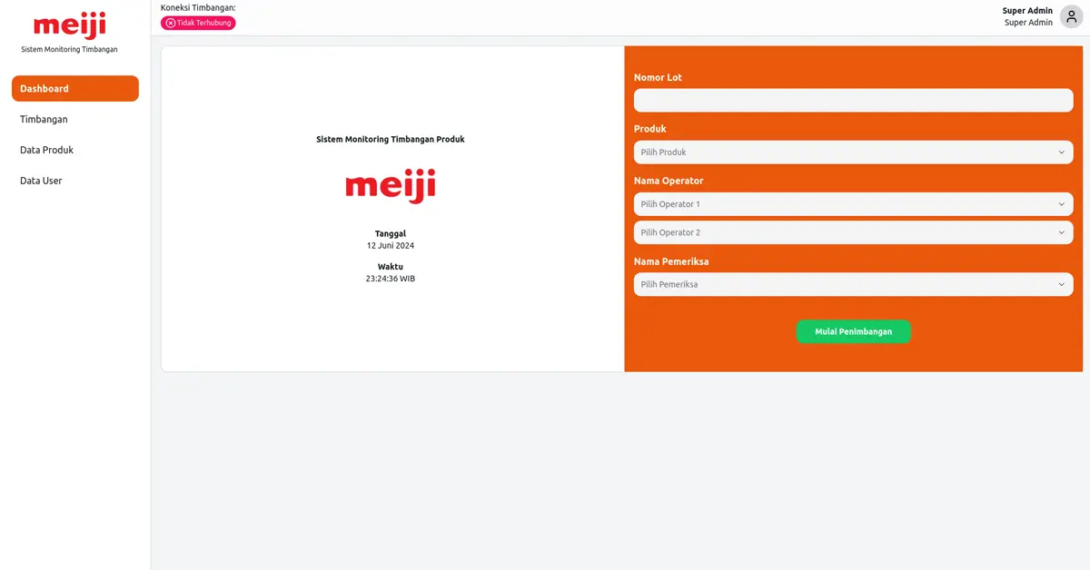 image of Meiji Weighing Monitoring System